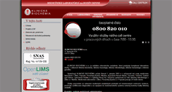 Desktop Screenshot of klinickabiochemia.sk