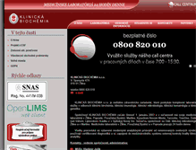 Tablet Screenshot of klinickabiochemia.sk